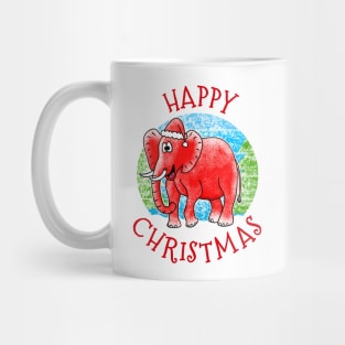 Christmas Elephant Wildlife Xmas 2022 Mug